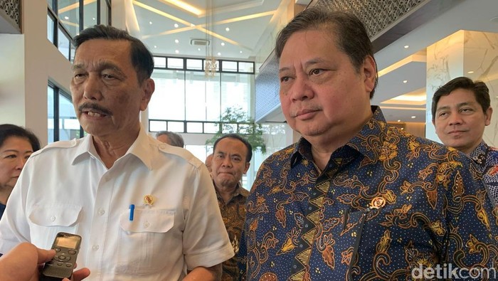Luhut ke Kantor Airlangga Luhut ke Kantor Airlangga