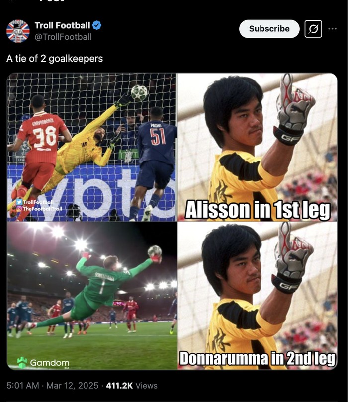 Meme Liverpool Vs PSG