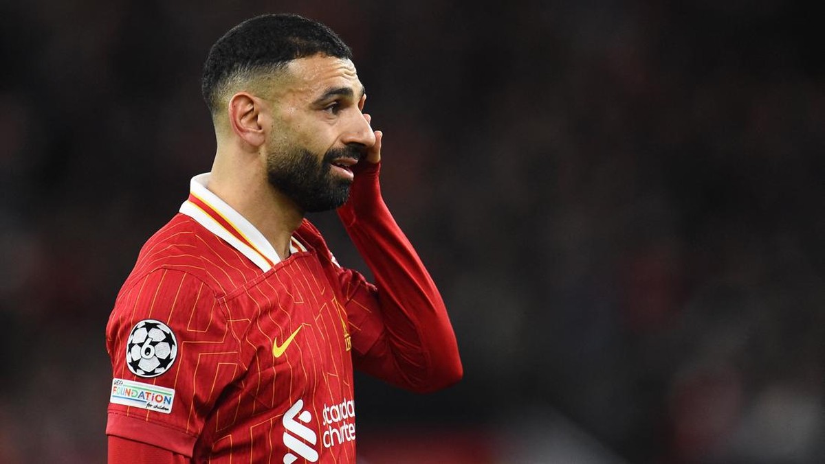 Mohamed Salah di laga Liverpool vs PSG. (Foto: Peter Powell/REUTERS)