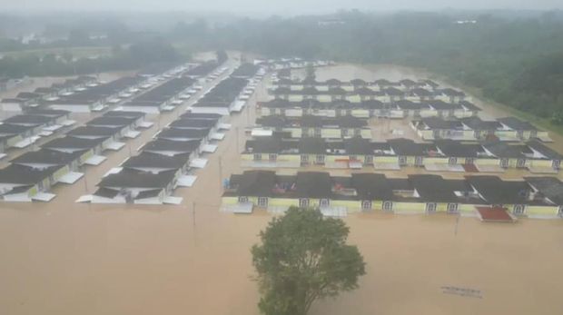 Perumahan The Arthera Hill 2, Bekasi sewaktu banjir