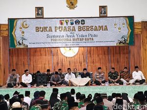 Sinergi Kapolres Blitar Kota-Forkopimda Buka Puasa Bareng Anak Yatim