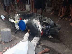 Pemotor di Jember Tewas Usai Gagal Salip Truk
