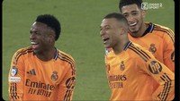 Salah satu meme mengibaratkan para pemain Real Madrid tertawa geli dihadapkan dengan Arsenal. Foto: dok. Internet/X (Twitter)