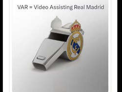 VAR diibaratkan sebagai asistennya Real Madrid, yang sukses menembus babak perempatfinal Liga Champions usai menang adu penalti melawan Atletico. Foto: dok. Internet/X (Twitter)