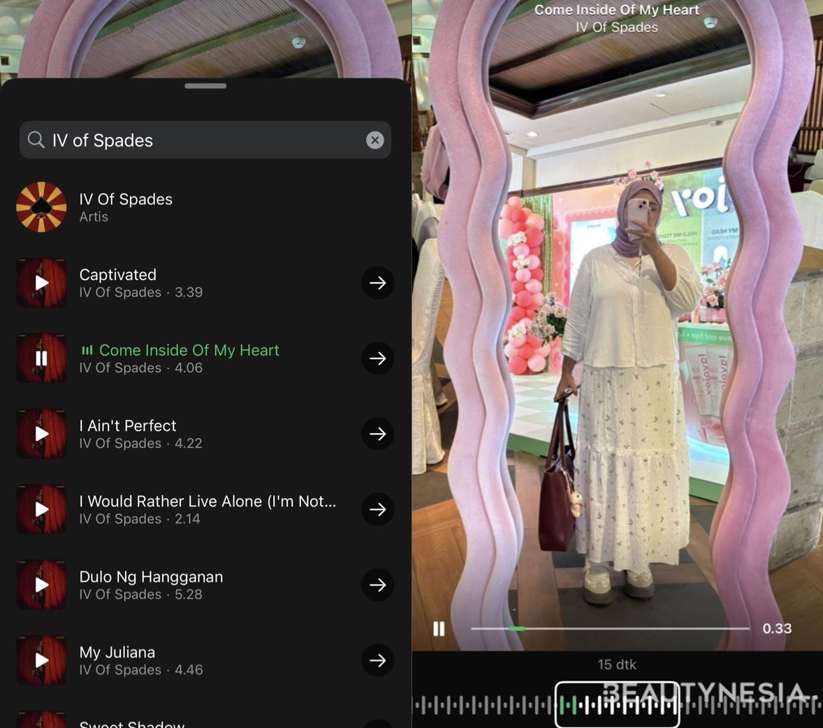 Status WA dengan musik