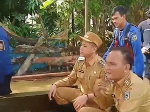 Dikritik karena Tinjau Banjir Pakai Perahu, Bupati-Wabup Sarolangun Bersuara