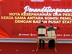 KPU Teken MoU dengan BPS untuk Mutakhirkan Data Terpadu Nasional