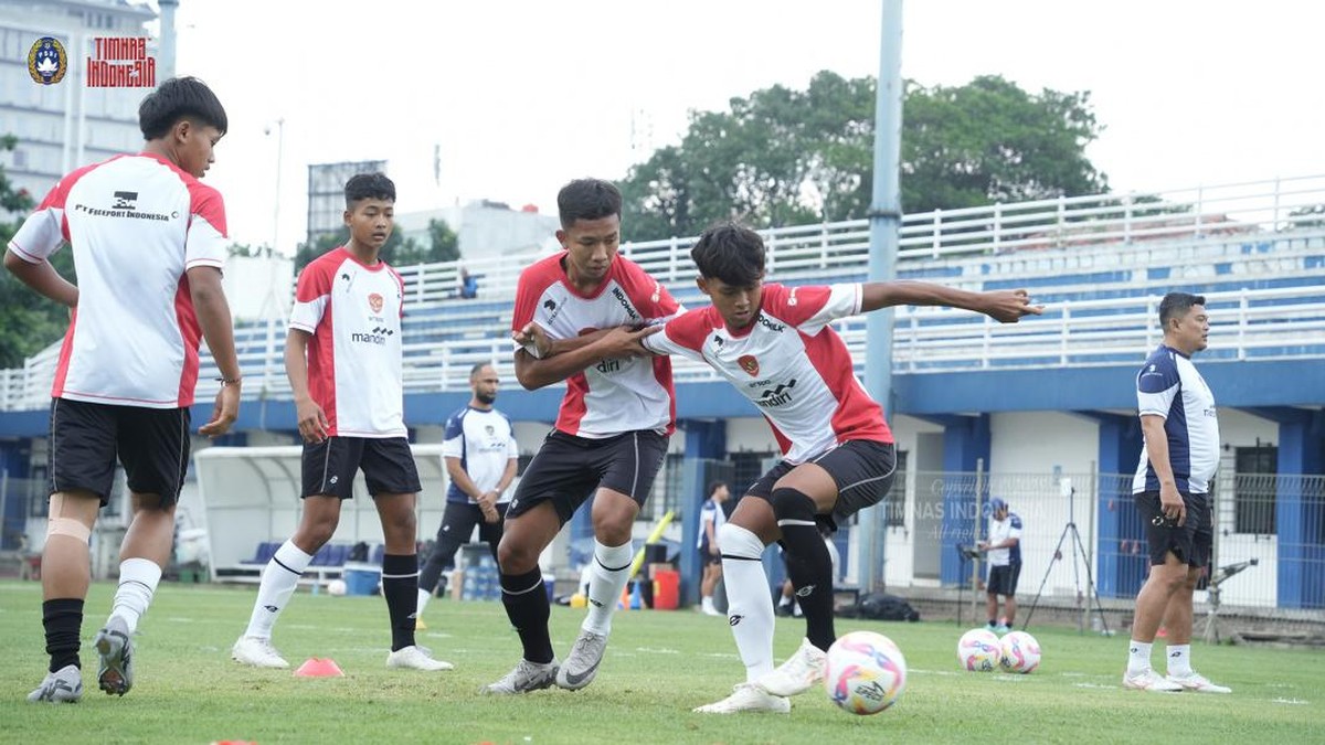 Sebuah sesi latihan Timnas Indonesia U-17. Foto: dok PSSI