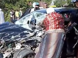 Ibu Wabup Barru Tewas Kecelakaan di Soppeng, Mobil Masuk Selokan