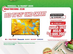 Smart TV UHD Diskon Besar di Transmart Full Day Sale, Harganya Jadi Segini