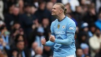 Kemudian Erling Haaland masih jadi rumor yang dilirik Real Madrid. Ketajaman Haaland, mencetak 30 gol dan 4 assist musim ini, masih membuatnya dirumorkan ke Madrid, yang sedianya sudah punya Kylian Mbappe. (Foto: Action Images via Reuters/Lee Smith)