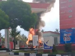 Mobil Terbakar Saat Isi Pertalite di SPBU Gorontalo, 2 Orang Luka Bakar