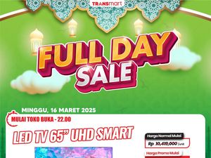 Diskon Besar-besaran Smart TV UHD 65 inch di Transmart Full Day Sale