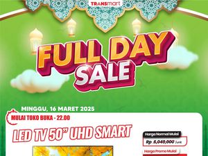 Diskon Heboh Smart LED TV 50 UHD di Transmart Full Day Sale