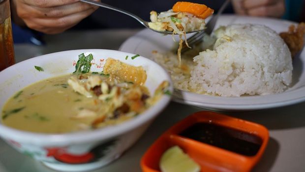 Nasi Soto Ayam, the Traditional Chicken Soup with Rice From Indonesia