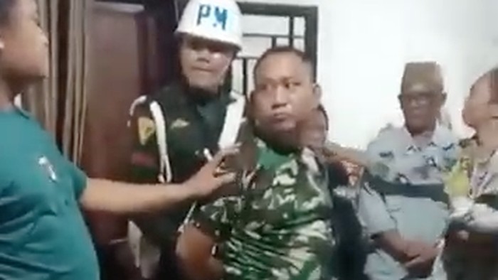 Anggota Subramil Negara Batin Kopka Basarsyah, terduga pelaku penembakan terhadap 3 polisi di Lampung.