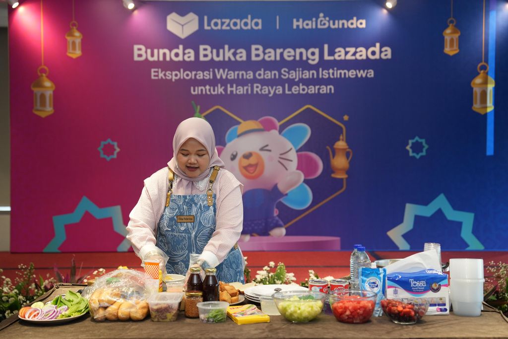 Berbagi Tips Menu Praktis Bareng Mamabrins di Buka Bareng HaiBunda x Lazada