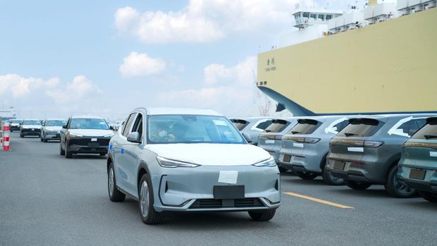 Geely Auto Indonesia mengimpor 1.000 unit EX5 yang siap didistribusikan ke konsumen.