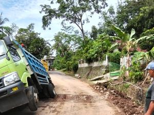 Baru 4 Hari Diperbaiki, Gorong-gorong Rp 85 Juta di Cipatujah Ambles