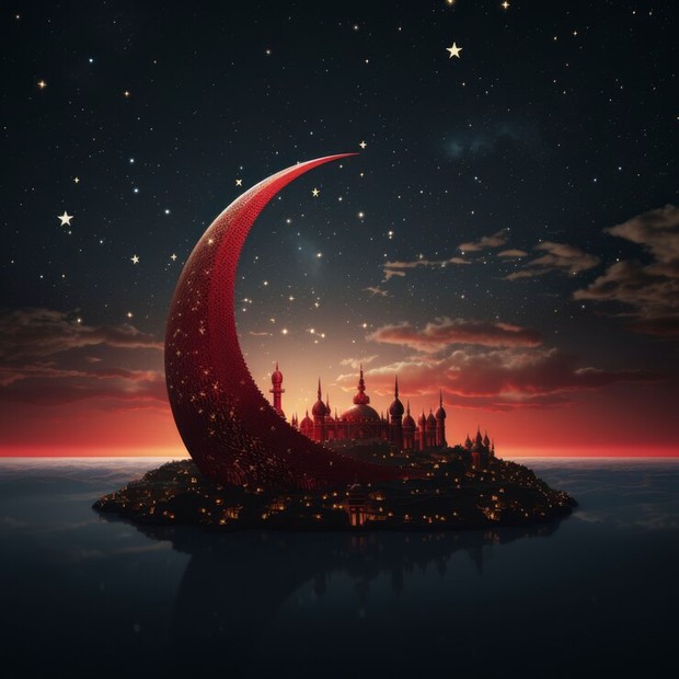 Ilustrasi Lailatul Qadar/Foto: Freepik.com