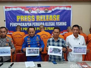 10 Pelaku Ilegal Fishing di Perairan Pangkep Ditangkap, 1 Kapal Disita 10 Pelaku Ilegal Fishing di Perairan Pangkep Ditangkap, 1 Kapal Disita