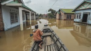 Penampakan Banjir Kepung Tujuh Desa di Muaro Jambi