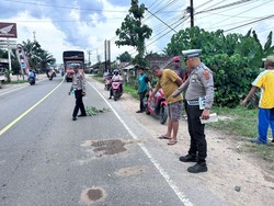 Pelajar di Muaro Jambi Tewas Terlindas Usai Jatuh Tersenggol Ban Tronton