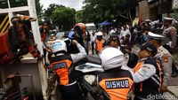Razia Parkir Liar di Jakarta, Motor Diangkut Petugas