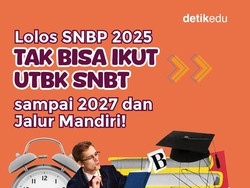 Infografis: Lolos SNBP 2025, Tak Bisa Ikut UTBK SNBT sampai 2027 & Jalur Mandiri