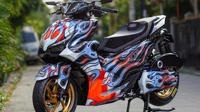 Aerox Alpha Jadi Makin Menyala Pakai Livery Ikonik Arai