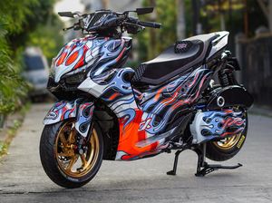 Aerox Alpha Jadi Makin Menyala Pakai Livery Ikonik Arai Aerox Alpha Jadi Makin Menyala Pakai Livery Ikonik Arai