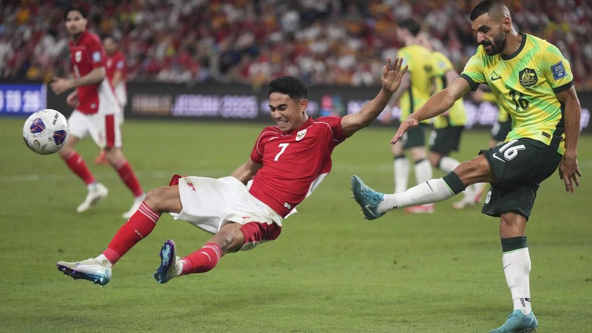 Indonesia dibenamkan Australia, skuad Garuda total blunder! (Foto: AP/Mark Baker)