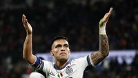 Lautaro Martinez - Inter Milan. Sudah mencetak 12 gol di Serie A 2024/2025. Foto: REUTERS/Alessandro Garofalo
