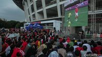 Suasana Nonton Bareng Timnas vs Australia di GBK