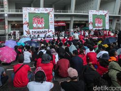 Nobar Indonesia Vs Bahrain di Depan Balai Kota Solo, Ini Rekayasa Lalinnya