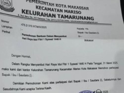 Lurah di Makassar Tarik Surat Minta Sumbangan ke Pengusaha Usai Viral