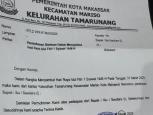 Pembelaan Lurah di Makassar Usai Viral Surati Pengusaha Minta Sumbangan Pembelaan Lurah di Makassar Usai Viral Surati Pengusaha Minta Sumbangan