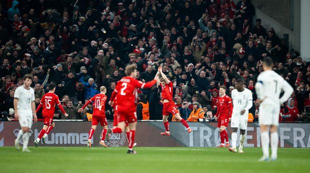 0 during the UEFA Nations League quarterfinal leg one match between Denmark and Portugal at Parken Stadium on March 20, 2025 in Copenhagen, Denmark. (Photo by Mateusz Slodkowski/Getty Images)