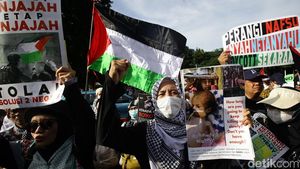 Aksi Bela Palestina di Depan Kedubes AS Jakarta