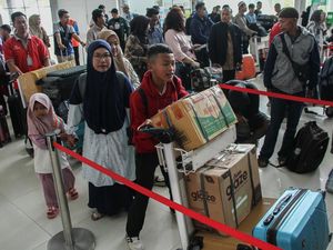 Bandara Tjilik Riwut Mulai Dipadati Pemudik