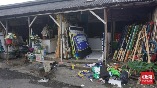 Bunda Florist, salah satu toko papan bunga hias di kawasan Radio Dalam, Jakarta Selatan