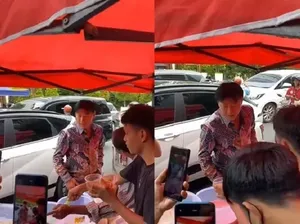 Ikut War Takjil, Shin Tae-yong Beli Bubur Pacar Cina dan Gorengan Ikut War Takjil, Shin Tae-yong Beli Bubur Pacar Cina dan Gorengan