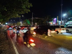 Macet di Jalan Perintis-Urip Makassar Berangsur Terurai Malam ini