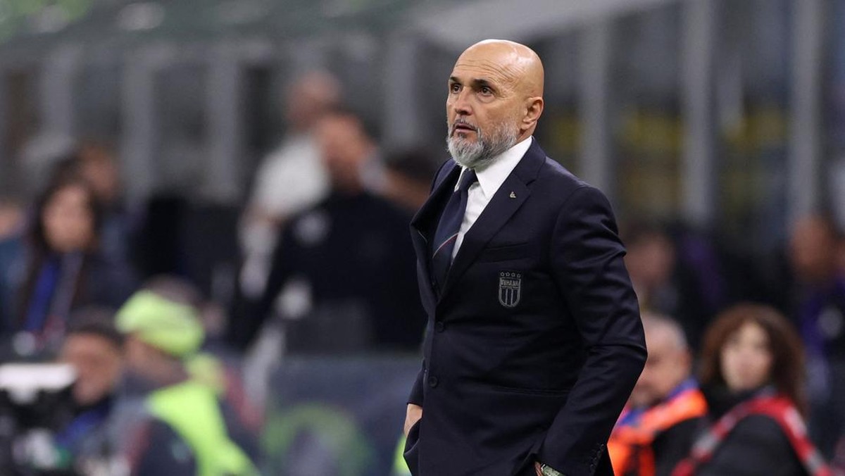 Pelatih Italia Luciano Spalletti yakin bisa balas di kandang Jerman (REUTERS/Claudia Greco)
