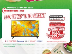 Cuma di Transmart Full Day Sale, TV LED Diskon hingga Rp 3 Jutaan