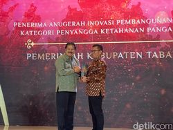 Pemkab Tabanan Raih detikBali Awards sebagai Penyangga Ketahanan Pangan Bali