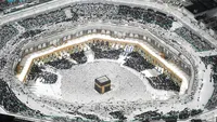 Potret Masjidil Haram Tanpa Crane