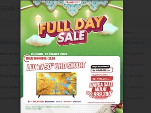 Smart LED TV 50 UHD Diskon Gede di Transmart Full Day Sale