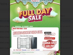 Kulkas Side by Side 436L Murah di Transmart Full Day Sale, Ini Harganya