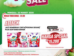 Beli Deterjen di Transmart Full Day Sale Jadi Semurah Ini